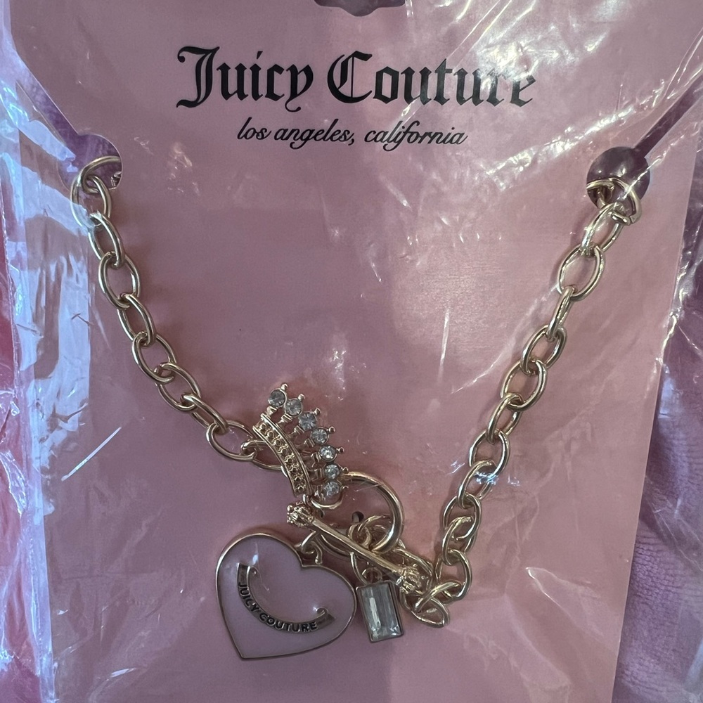 Juicy couture charm necklace